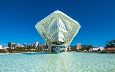 Das futuristische Museu do Amanhã am Hafen von Rio de Janeiro widmet sich als "Museum der Dritten Generation" den Themen der Zukunft. (Foto: AdobeStock - Bernard Barroso 474944354)